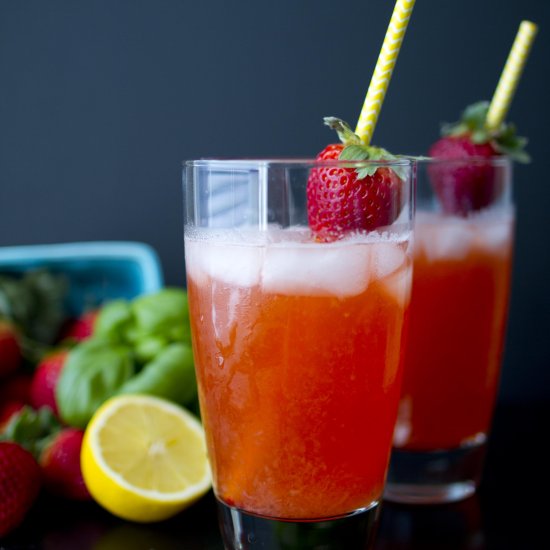 Strawberry Basil Lemonade