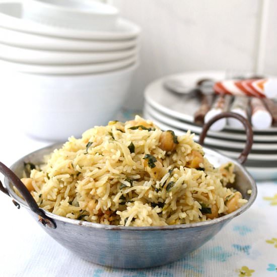 Methi Chana Pulao