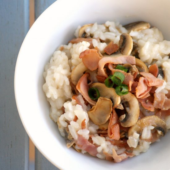 Lightened Up Boscaiola Risotto