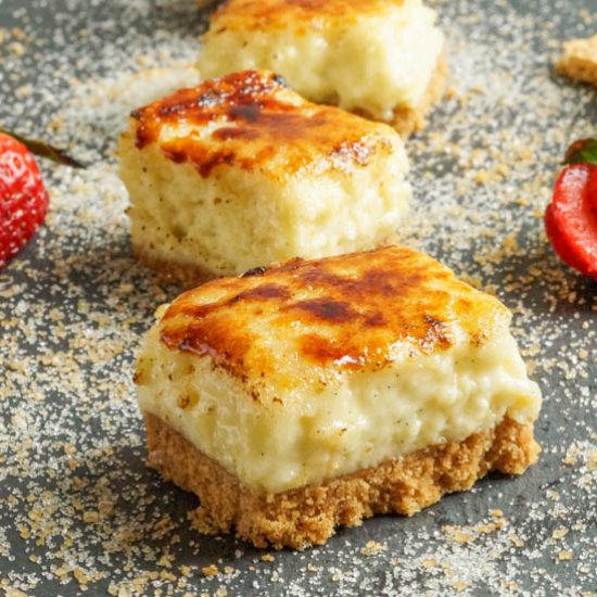 Creme Brulee Cheesecake Bars