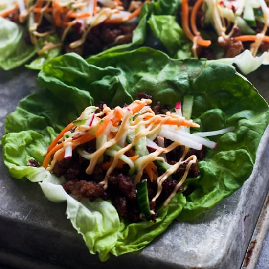 Bahn Mi Lettuce Wraps