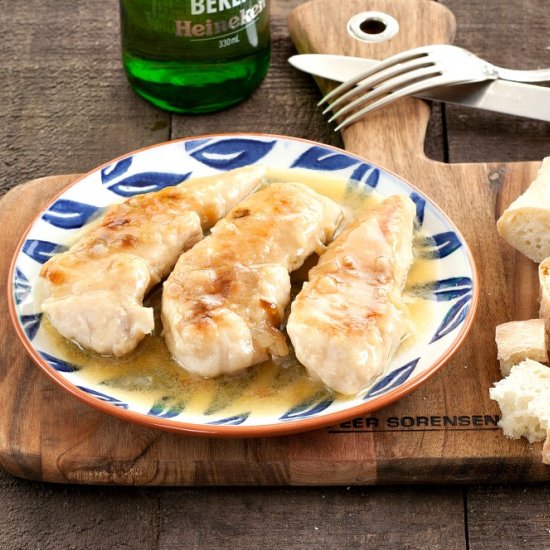 Beer Braised Chicken Tenders