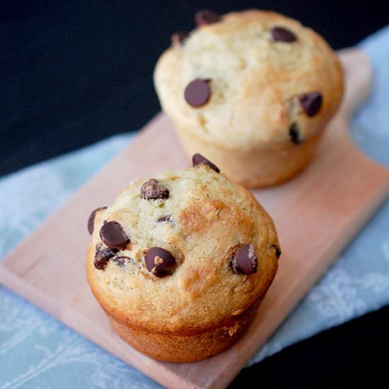 Bakery Style Chocolate Chip Muffins