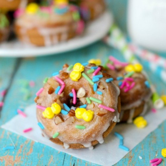 Butter Rum Banana Donuts