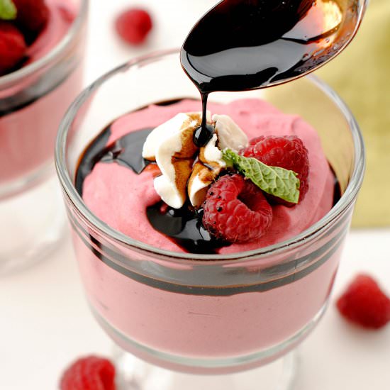 Raspberry Mousse & Balsamic