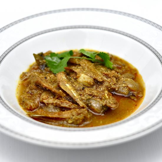 Tangy and Spicy Dry Anchovy Curry