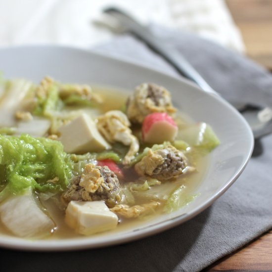 Meatball Miso Soup