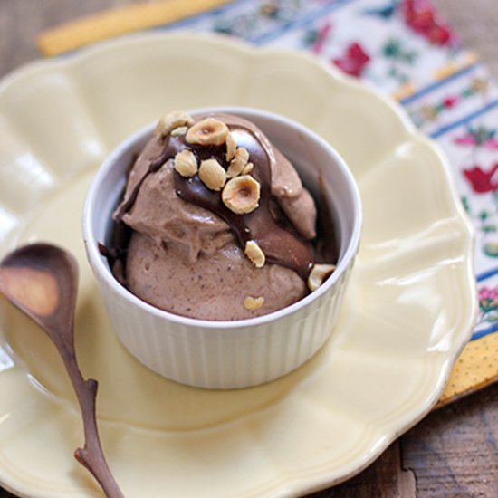 Nutella Banana Ice Cream