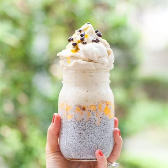 Chia Pudding Nice Cream Tower