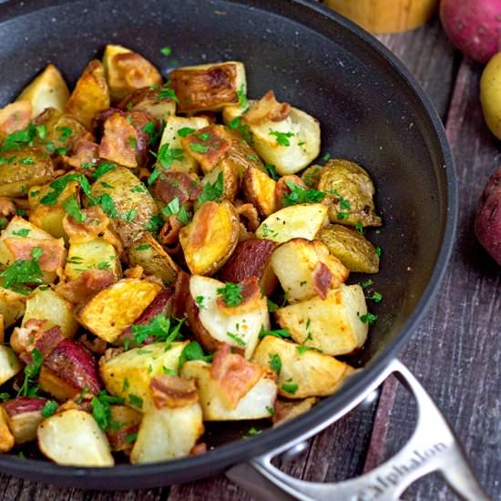 Bacon Parsley Roasted Potatoes