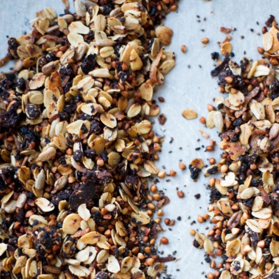 Chocolate Buckwheat Granola