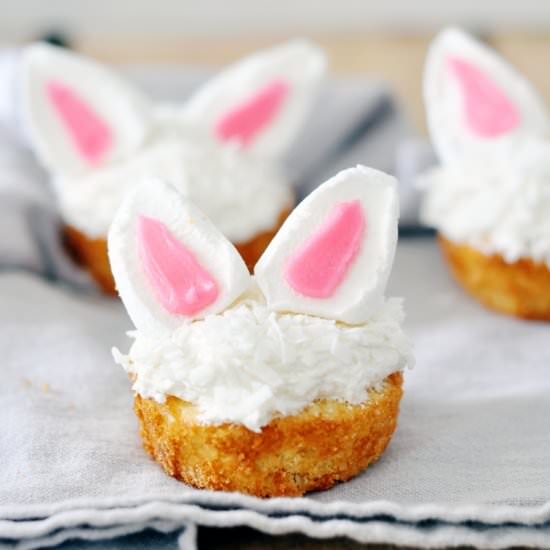 Coconut Bunny Cupcakes