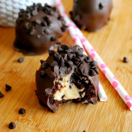 Cookie Dough Brownie Bombs