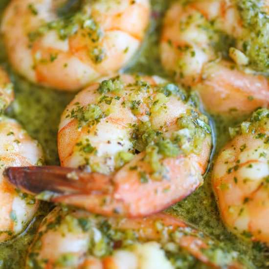 Easy Chimichurri Shrimp