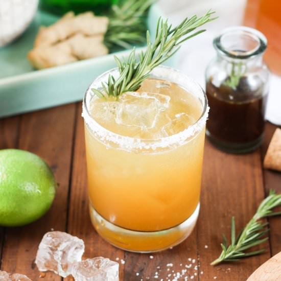 Rosemary Ginger Margaritas