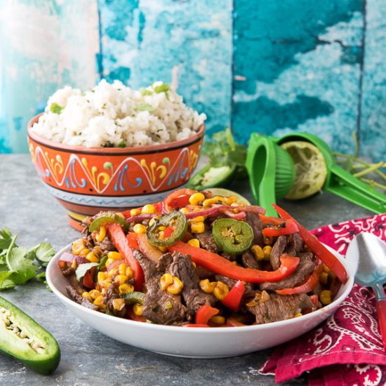 Spicy Southwestern Steak Stir Fry