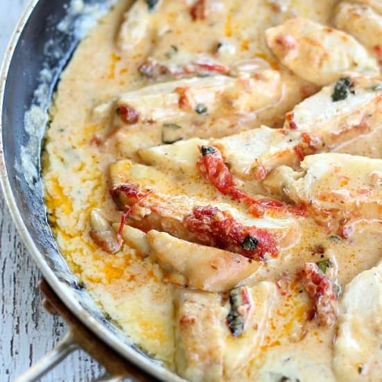 Chicken Tomato Basil Cream Sauce