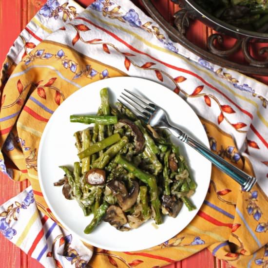 Asparagus & Mushroom Saute