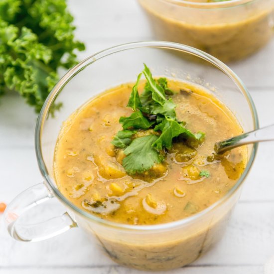 Mediterranean Lentil Soup with Kale