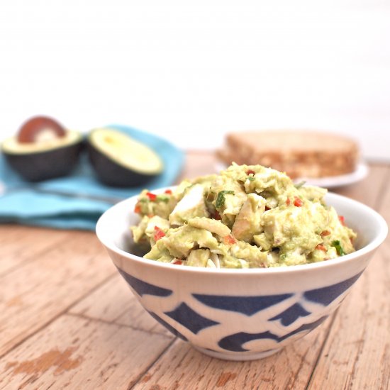 Avocado Caesar Chicken Salad