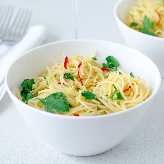 Fresh Lemon and Chilli Spaghettini