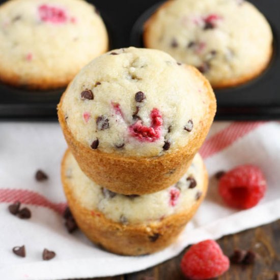 Raspberry Chocolate Chip Muffins