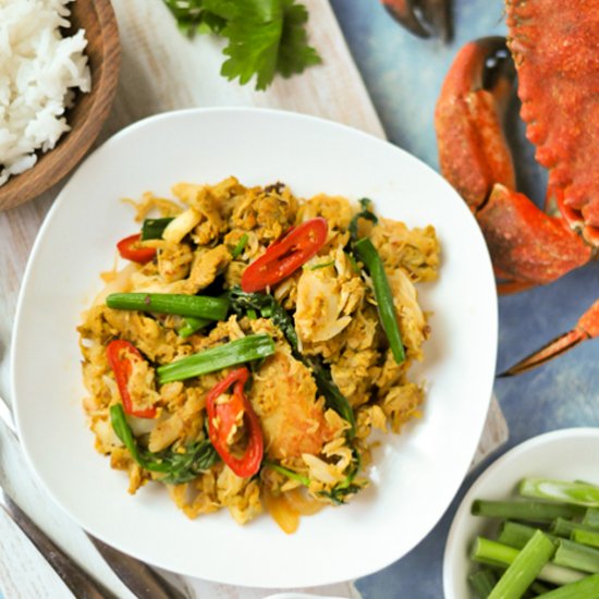 Crab Curry Stir Fry