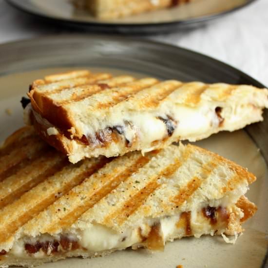 Onion and Goat Cheese Paninis