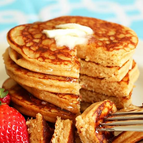 Peanut Butter Protein Pancakes