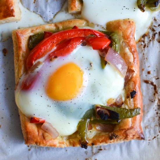 Roasted Vegetable Puff Pastry Tart