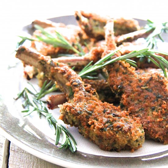 Parmesan & Herb Crusted Lamb Chops