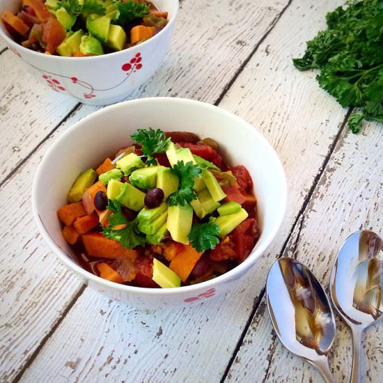 Sweet Potato & Black Bean Chili