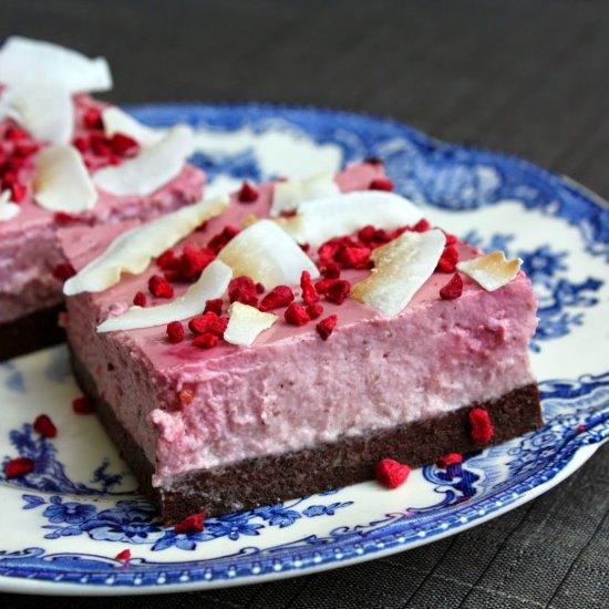 Healthy Raspberry Cheesecake