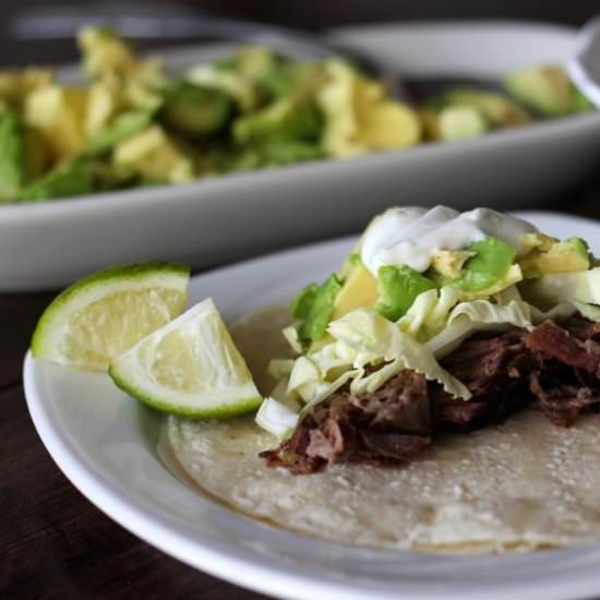 Slow Cooker Short Rib Tacos