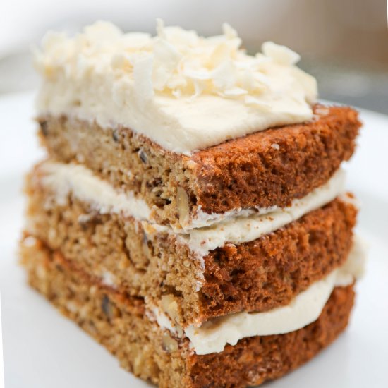 Three Layer Parsnip Cake