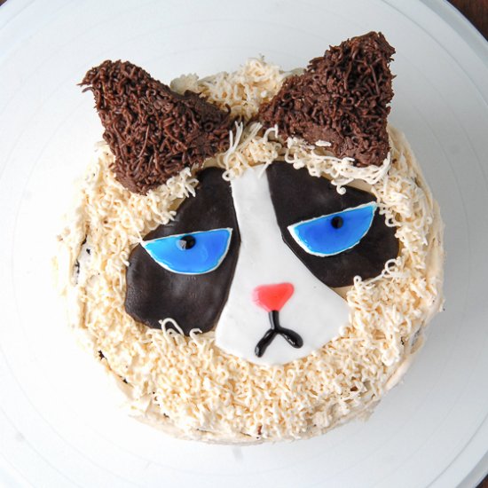 How to Make a Grumpy Cat Cake