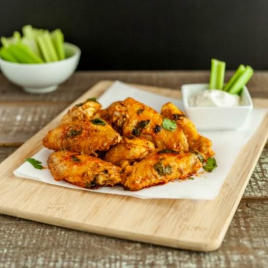 Saucy Baked Buffalo Chicken Wings