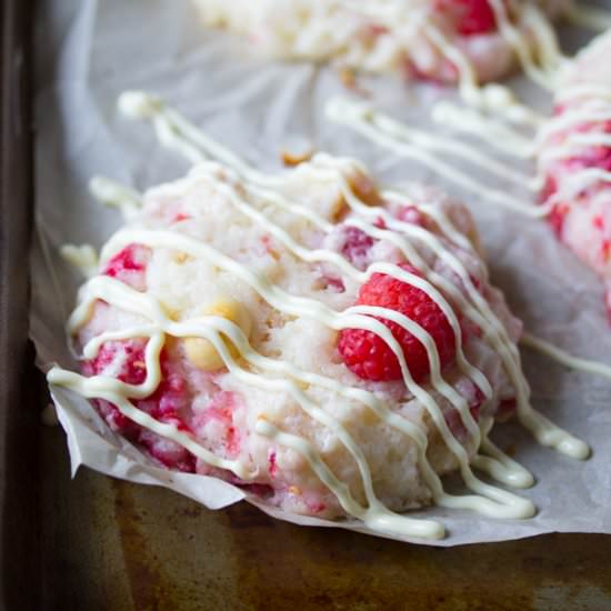 Raspberry Macadamia Choc Scones