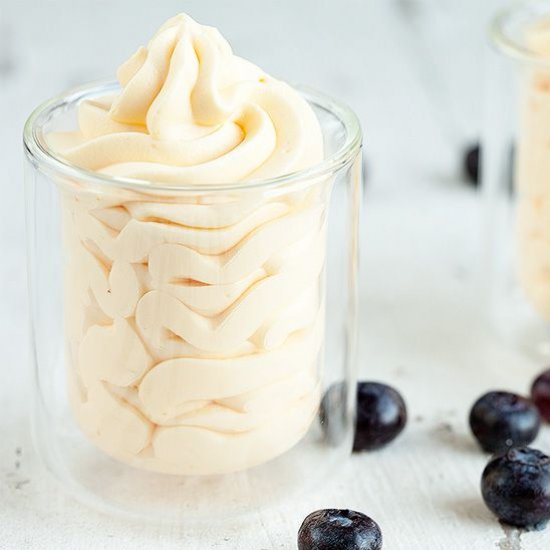 Lemon curd mousse