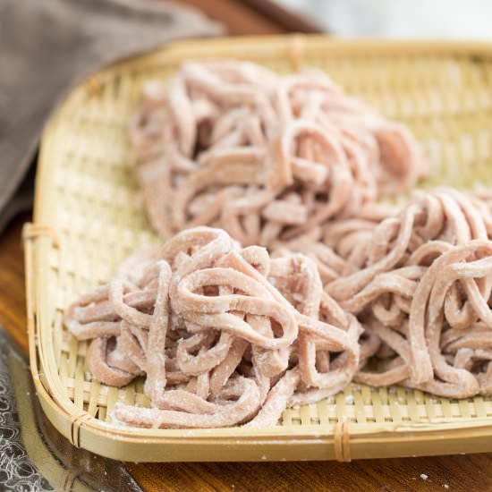 Homemade Udon Noodles