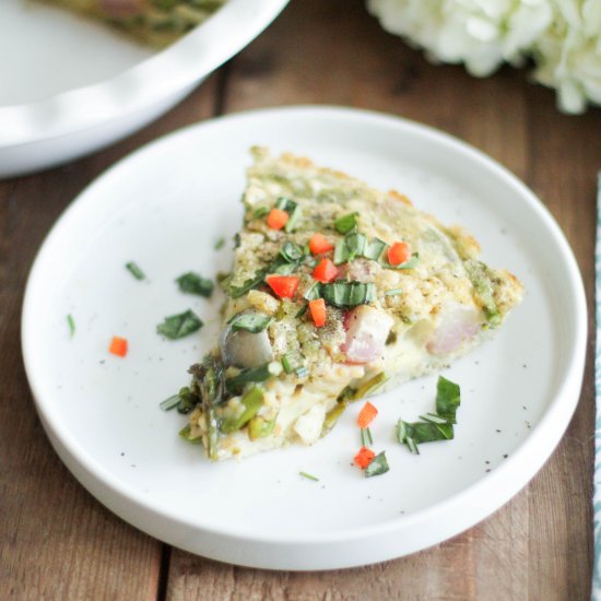 Roasted Spring Vegetable Frittata