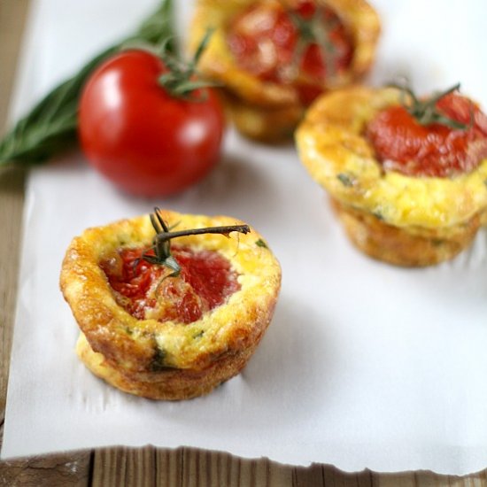 Tomato Basil & Goat Cheese Muffins