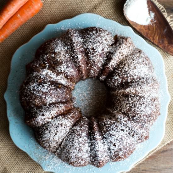 Coconut Flour Carrot Bundt Cake