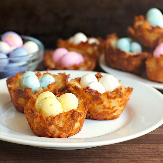 Easter Egg Coconut Macaroon Nests