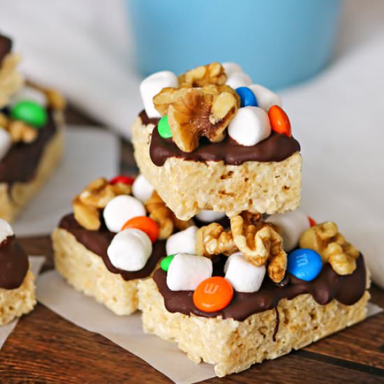 Rocky Road Krispies Treats