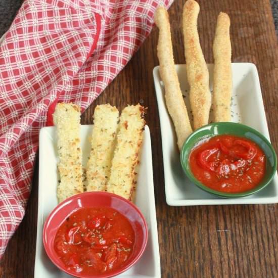 Baked Mozzarella Sticks