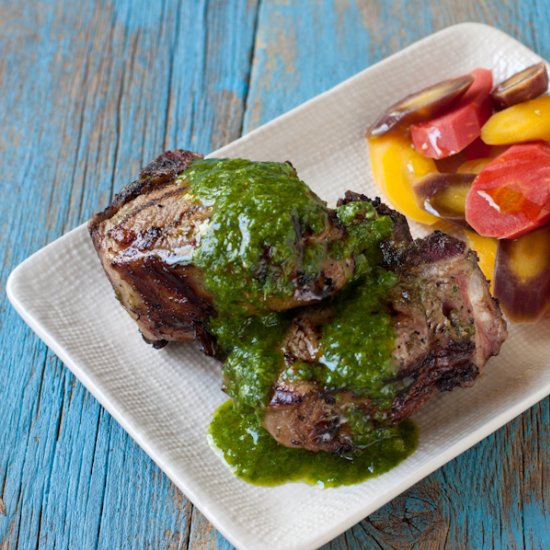 Grilled lamb chops