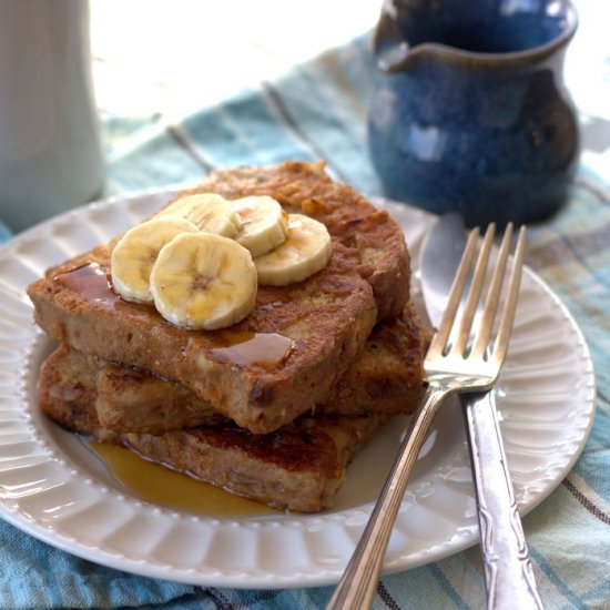 Vegan Peanut Butter French Toast