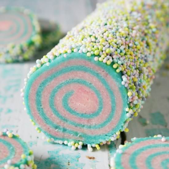 Cotton Candy Pinwheel Cookies