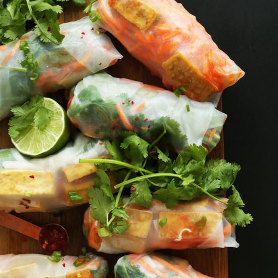 Bahn Mi Spring Rolls